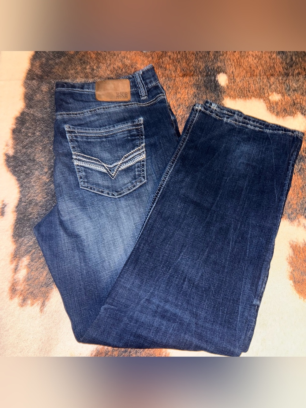Buckle Dark Blue Men’s Straight-Leg Jeans